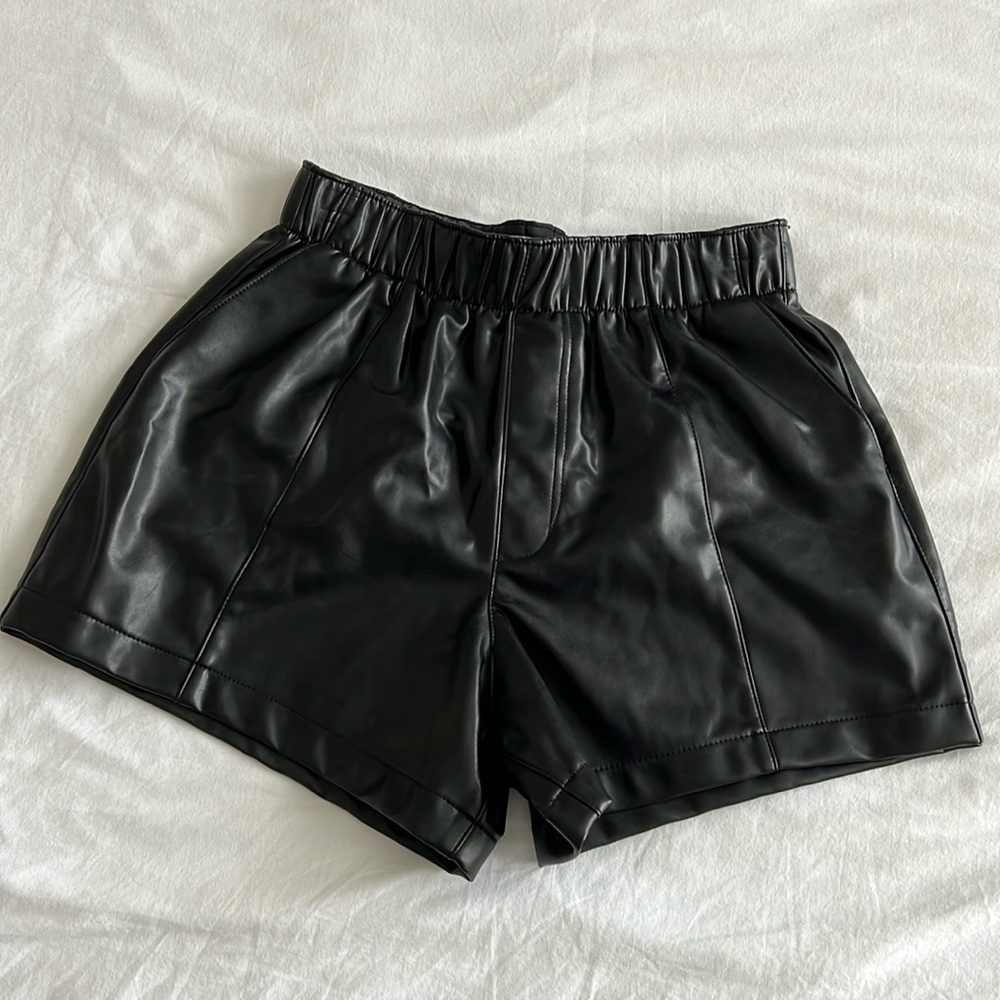Abercrombie & Fitch Leather Shorts